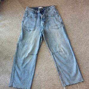 Heroine - Super High Rise Crop Barrel Jeans